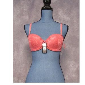 NWT Body Seduxion Pink Underwire Convertible Bra